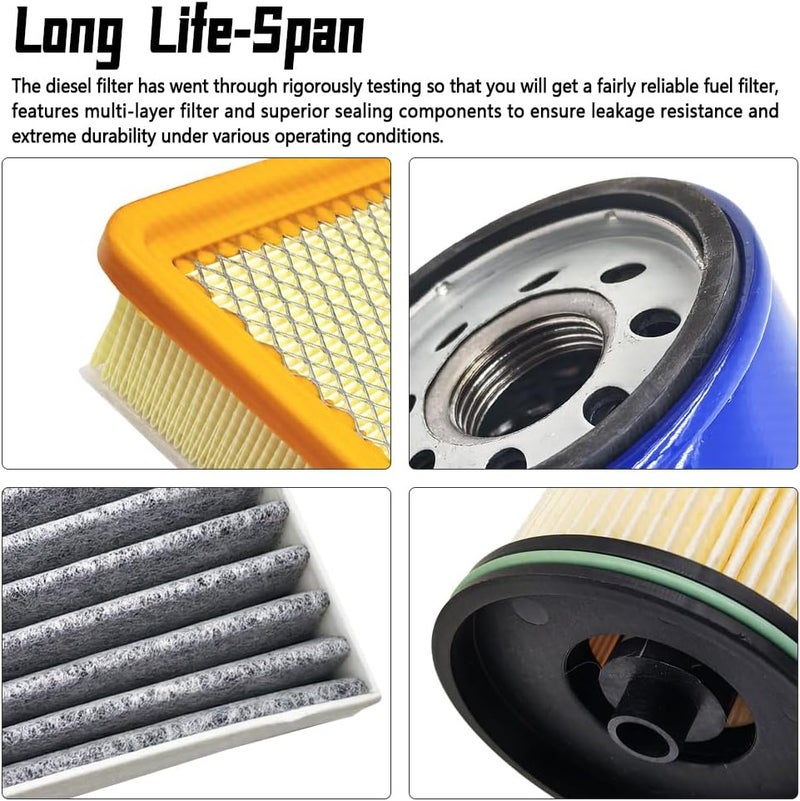 GOLACOD 3.0L Duramax Filter Kit with TP1015 & PF66, 13508023, A3244C – Fuel, Oil, Cabin, Air Filters Compatible with 2020-2023 GMC Sierra/Yukon XL, Chevy Silverado 1500/Suburban/Tahoe - Image 3